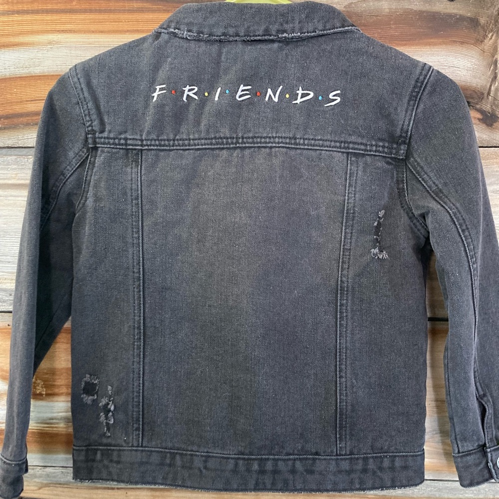 “Friends” Denim jacket cotton on kids size 7/8